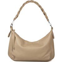 Gekörnte Hobo-Tasche mit geflochtenem Henkel