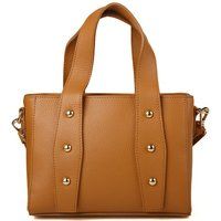 Leder-Handtasche mit Nietendetails