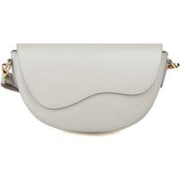 Halbmönd-Schultertasche mit Wellenklappe