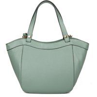 Strukturierte Leder-Henkeltasche