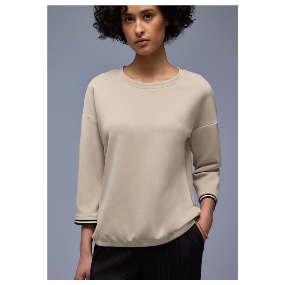 Langarmshirt mit lockerer Passform