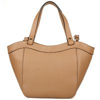 Schultertasche aus genarbtem Leder
