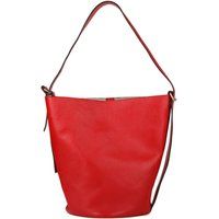 Strukturierte Leder-Beuteltasche