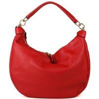 Strukturierte Hobo-Tasche aus Leder