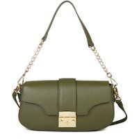 Schultertasche aus strukturiertem Leder