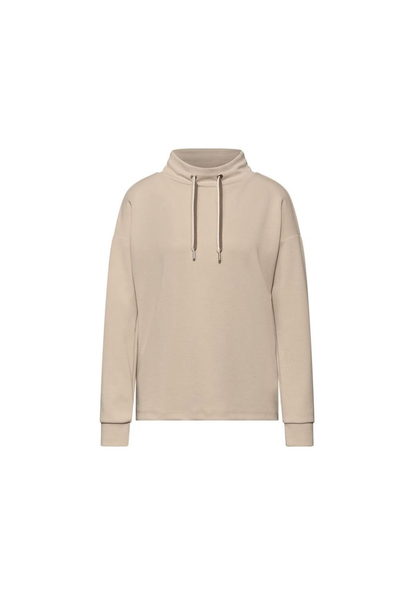 Lässiges Rollkragenshirt mit Kordelzug