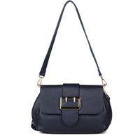 Elegante Schultertasche aus genarbtem Leder