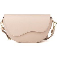 Geschwungene Satteltasche aus Leder