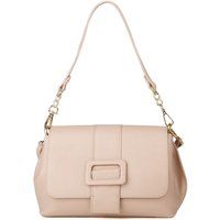 Elegante Leder-Schultertasche mit Schnalle