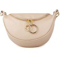 Halbmond-Schultertasche aus Leder