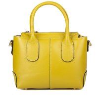 Henkeltasche aus genarbtem Leder