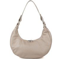 Minimalistische Leder-Schultertasche in Halbmondform