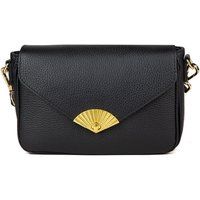 Elegante Leder-Umhängetasche mit Fächerschließe