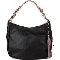 Strukturierte Hobo-Tasche mit Quaste