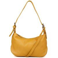 Weiche Schultertasche aus genarbtem Leder