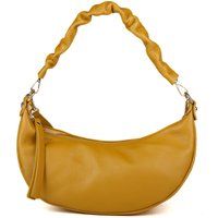 Halbmondförmige Leder-Schultertasche