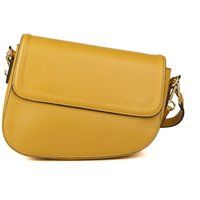 Asymmetrische Satteltasche aus genarbtem Leder