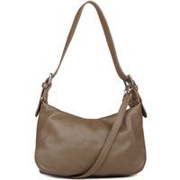 Weiche Schultertasche aus genarbtem Leder