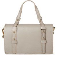 Strukturierte Leder-Schultertasche