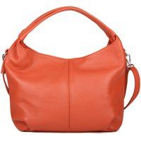 Strukturierte Leder-Hobo-Schultertasche