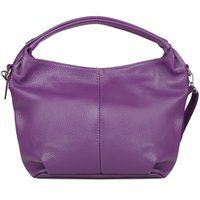Genarbte Leder-Hobo-Schultertasche