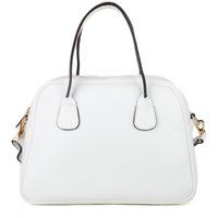 Strukturierte Leder-Henkeltasche