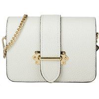 Crossbody-Tasche aus genarbtem Leder