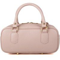 Klassische Bowlingtasche aus genarbtem Leder