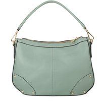 Klassische Hobo-Tasche aus genarbtem Leder