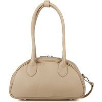 Schultertasche aus genarbtem Leder