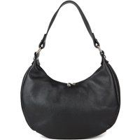 Elegante Leder-Schultertasche in Halbmondform