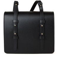 Strukturierte Ledertasche mit Nietendetails
