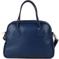 Strukturierte Satchel aus genarbtem Leder