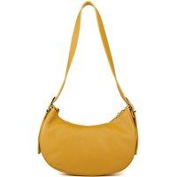 Halbmondförmige Leder-Schultertasche