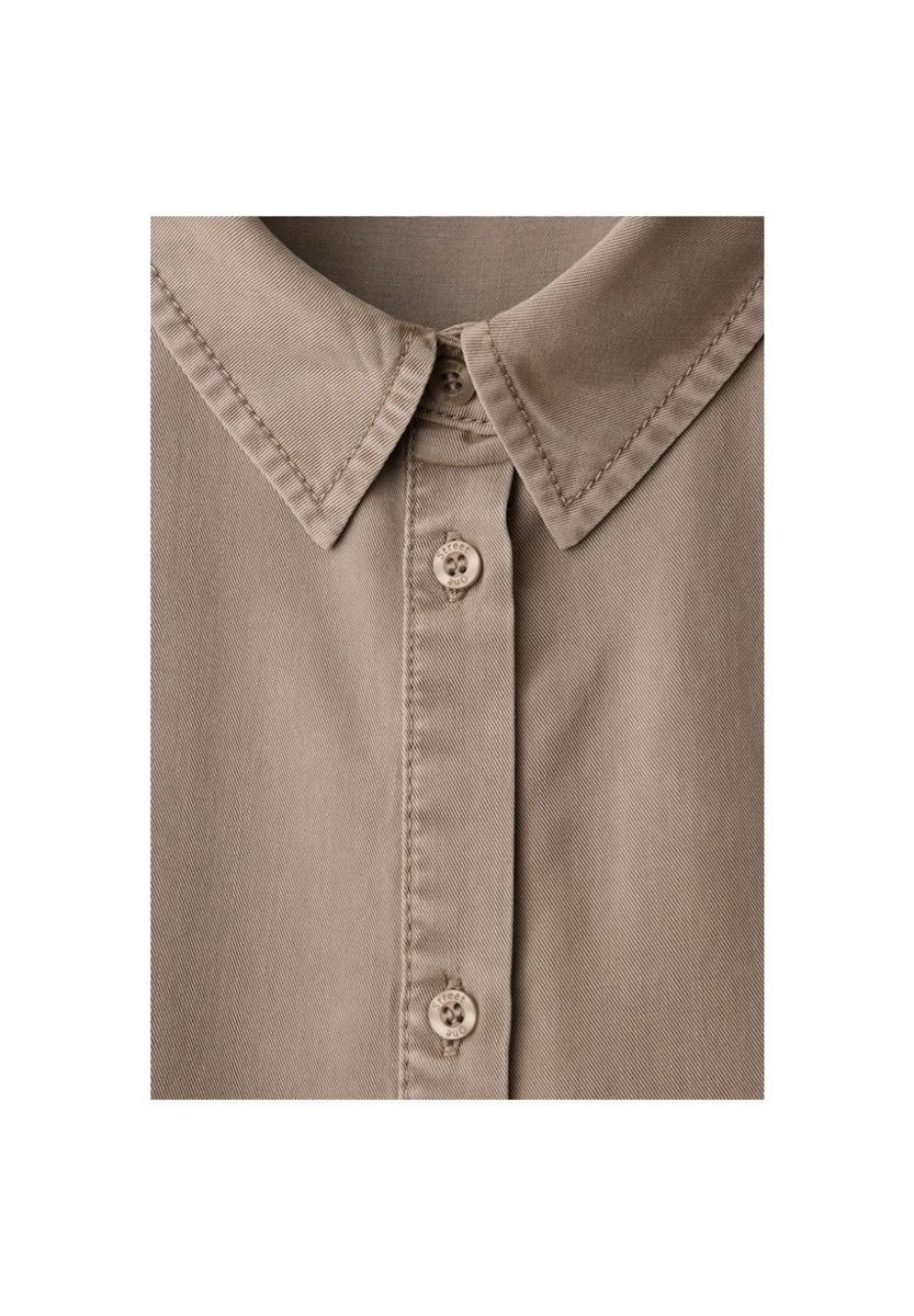 Lässige Bluse mit Knopfleiste und Kordelzug