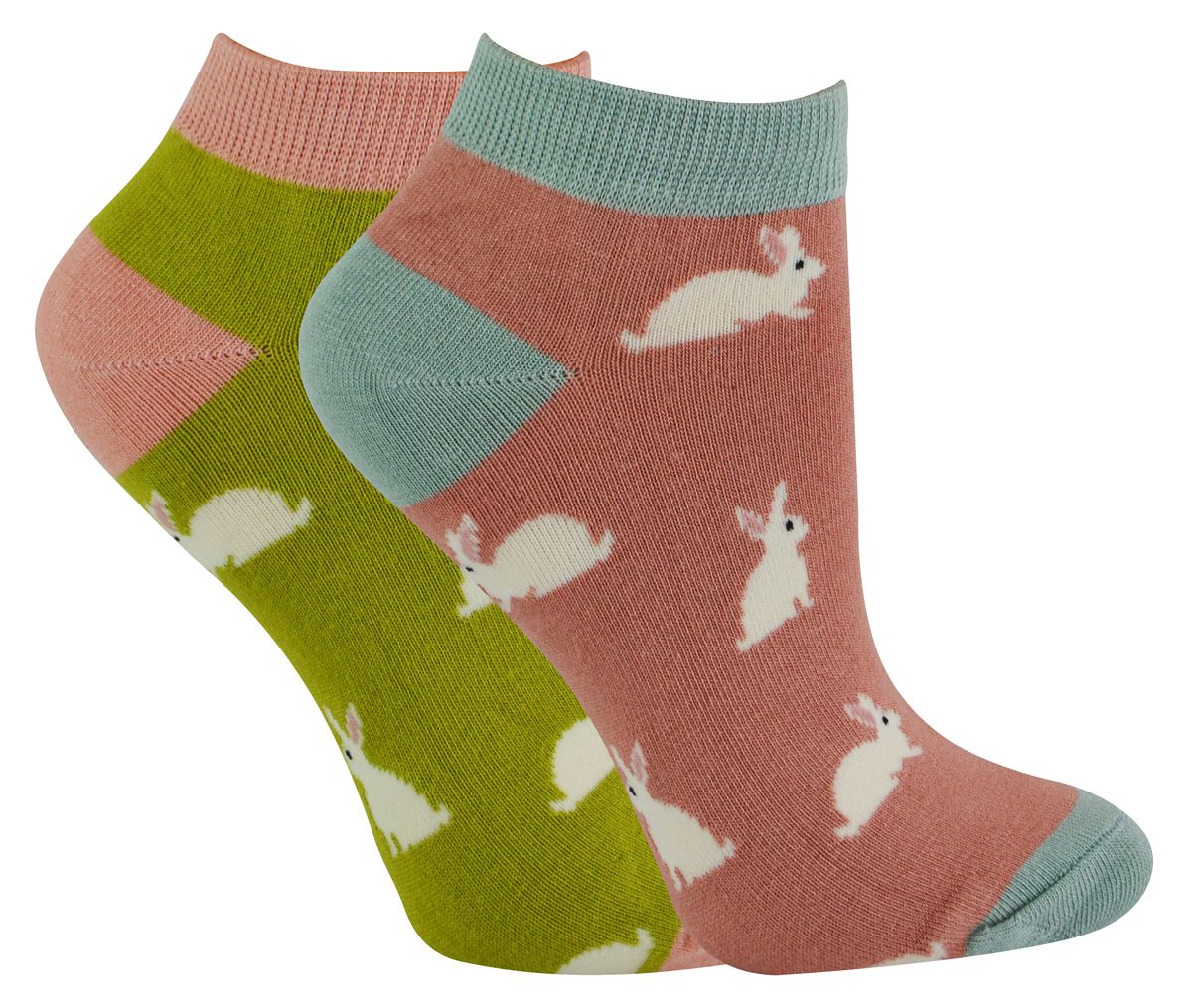 Verspielte Sneakersocken mit Hasenmuster