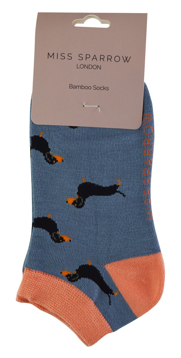 Kurzsocken mit Dackel-Muster