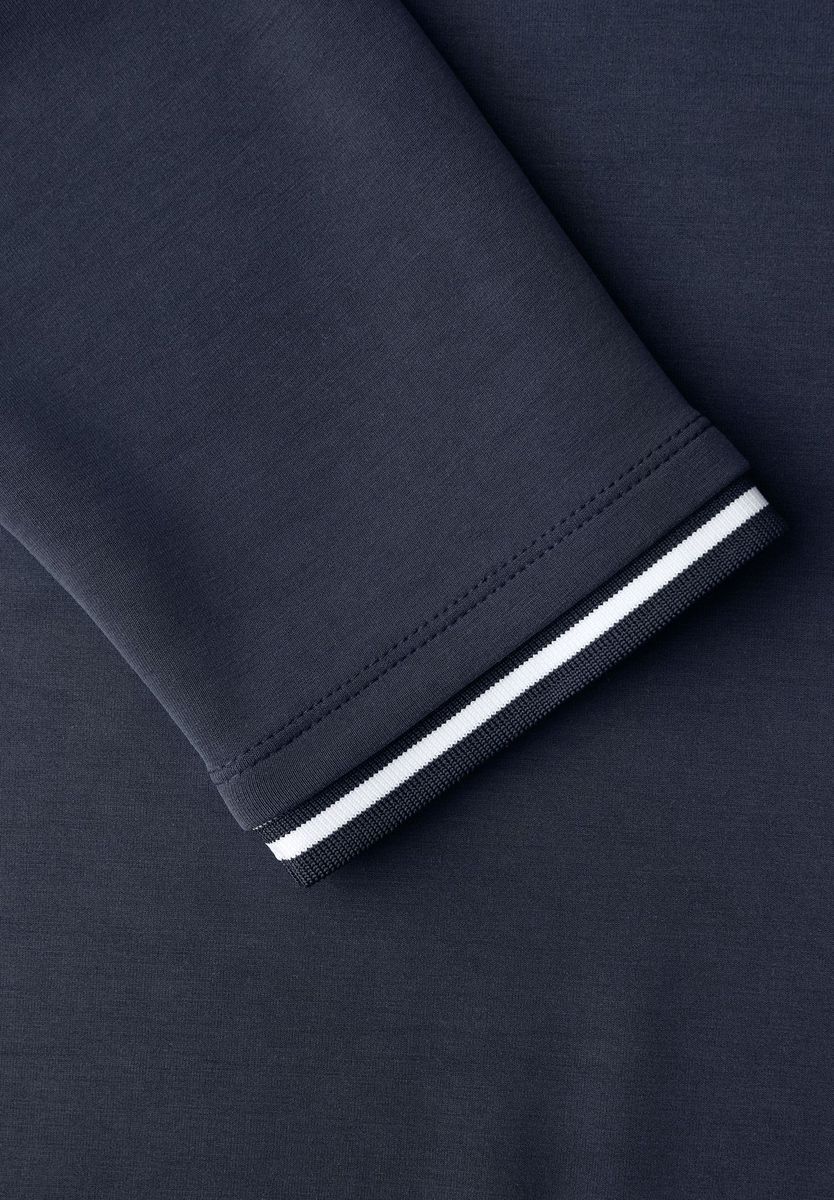 Elegantes marineblaues 3/4-Arm Sweatshirt