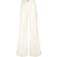 Elegante weit geschnittene Wollhose