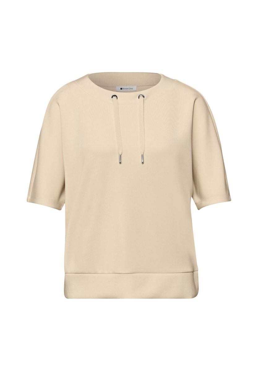 Street One Shirt, U-Boot-Ausschnitt, für Damen, beige, 38