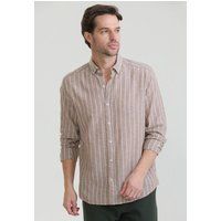 Gestreiftes Button-Down Oberteil