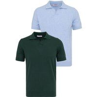Elegante Kurzarm-Strickpolos