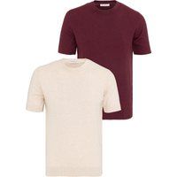 Set aus fein gestrickten Baumwoll-Shirts