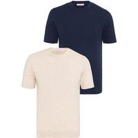 Essenzielle Feinstrick-T-Shirts im Set