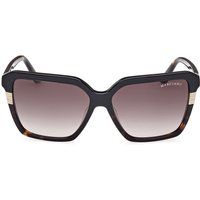 Oversized-Schmetterlings-Sonnenbrille mit Kristalldetails