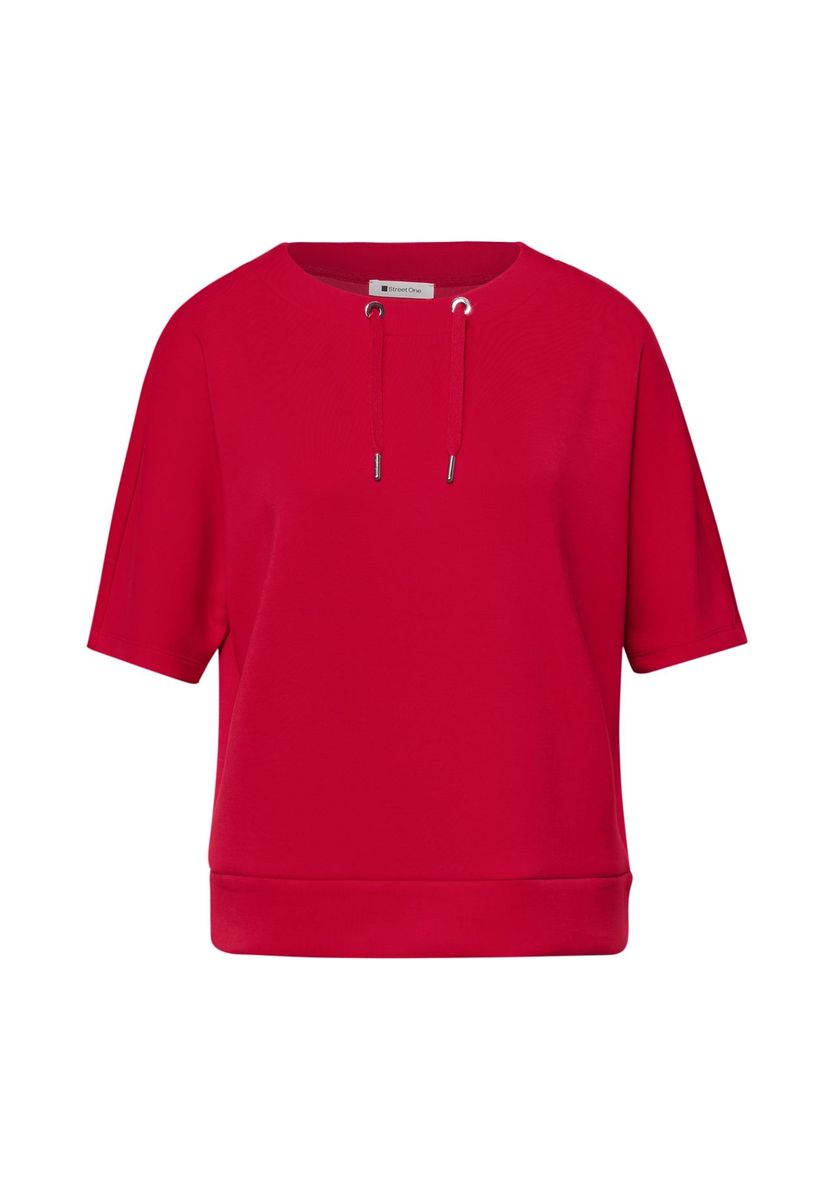 Street One Shirt, U-Boot-Ausschnitt, für Damen, rot, 36