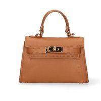 Henkeltasche aus genarbtem Leder