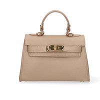 Elegante Handtasche aus genarbtem Leder