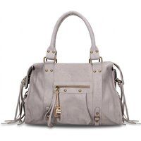 Schicke Ledersatchel mit Fransen