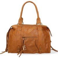 Besetzte Leder-Shopper mit Fransen